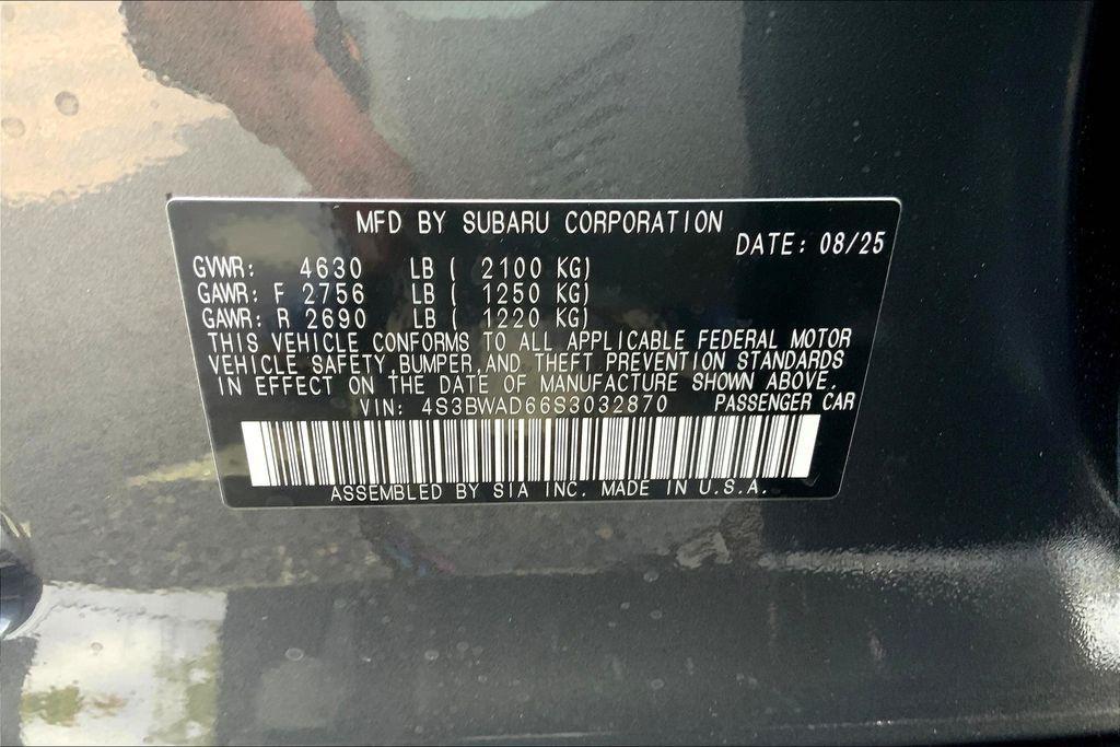 new 2025 Subaru Legacy car, priced at $31,924