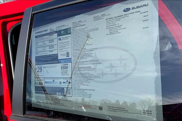 new 2025 Subaru Crosstrek car, priced at $29,389