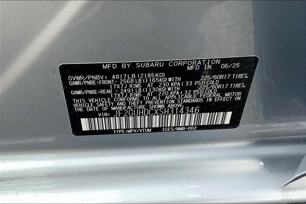 new 2025 Subaru Crosstrek car, priced at $32,426