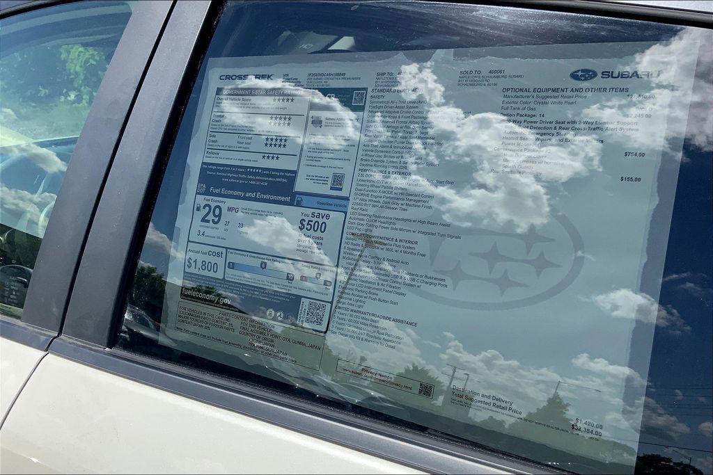 new 2025 Subaru Crosstrek car, priced at $32,384