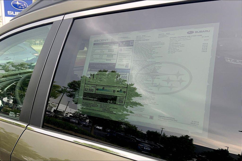 new 2025 Subaru Ascent car, priced at $53,873