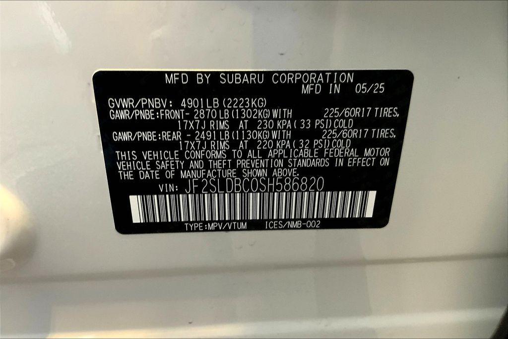 new 2025 Subaru Forester car, priced at $35,784