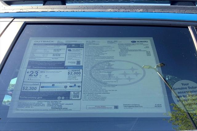 new 2025 Subaru Outback car, priced at $44,296