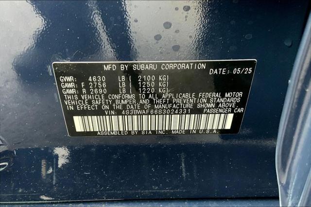 new 2025 Subaru Legacy car, priced at $32,186