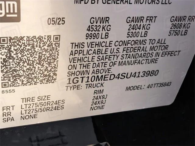 new 2025 GMC Sierra EV car, priced at $81,335