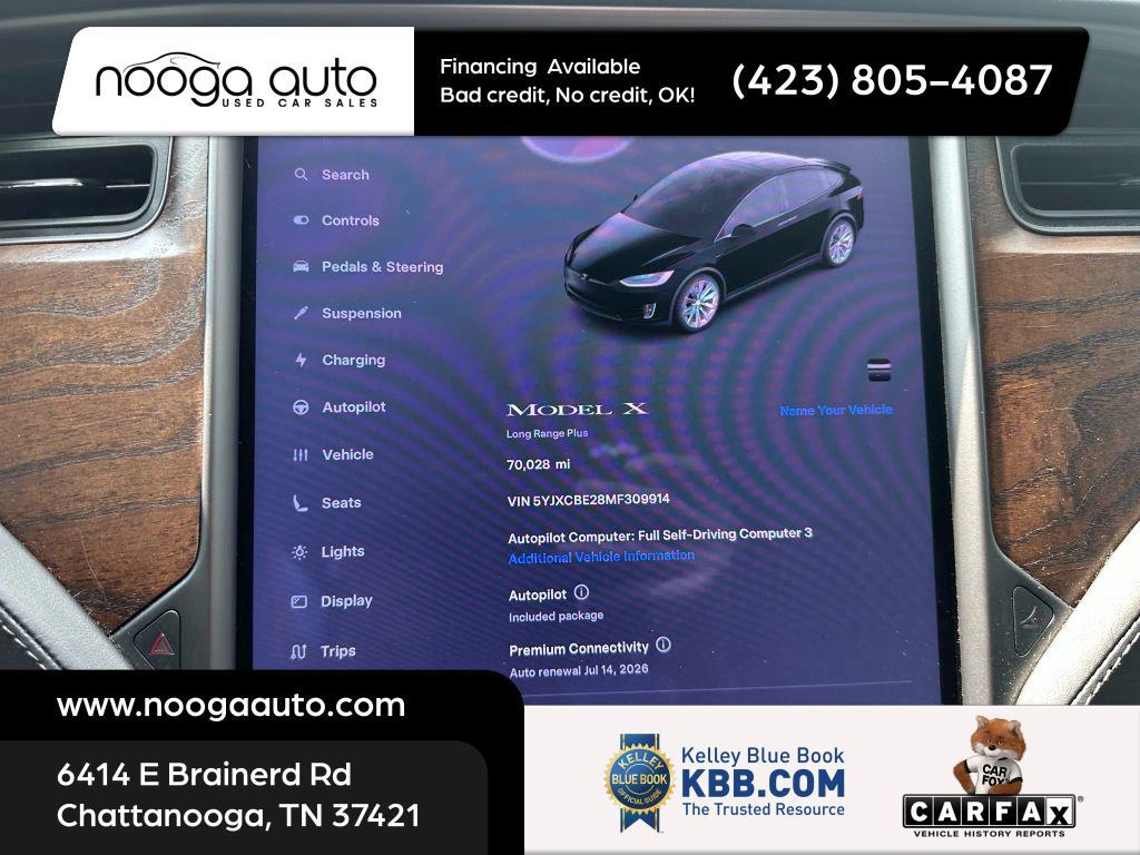 used 2021 Tesla Model X car, priced at $34,500