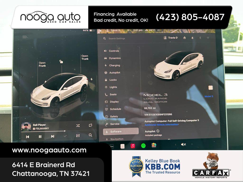 used 2022 Tesla Model 3 car, priced at $23,500