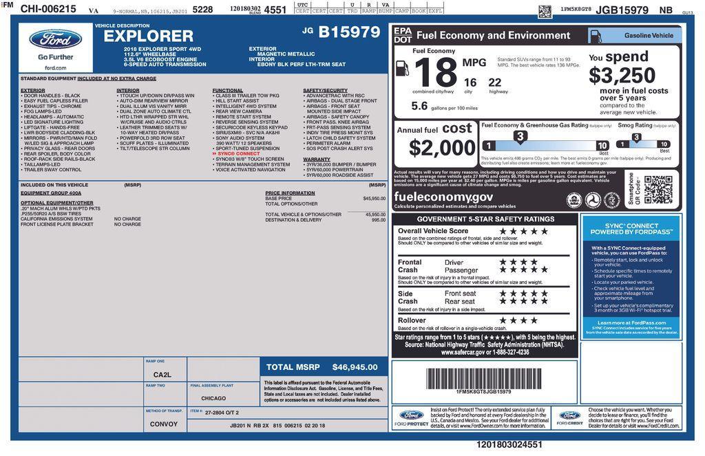 used 2018 Ford Explorer car, priced at $23,218