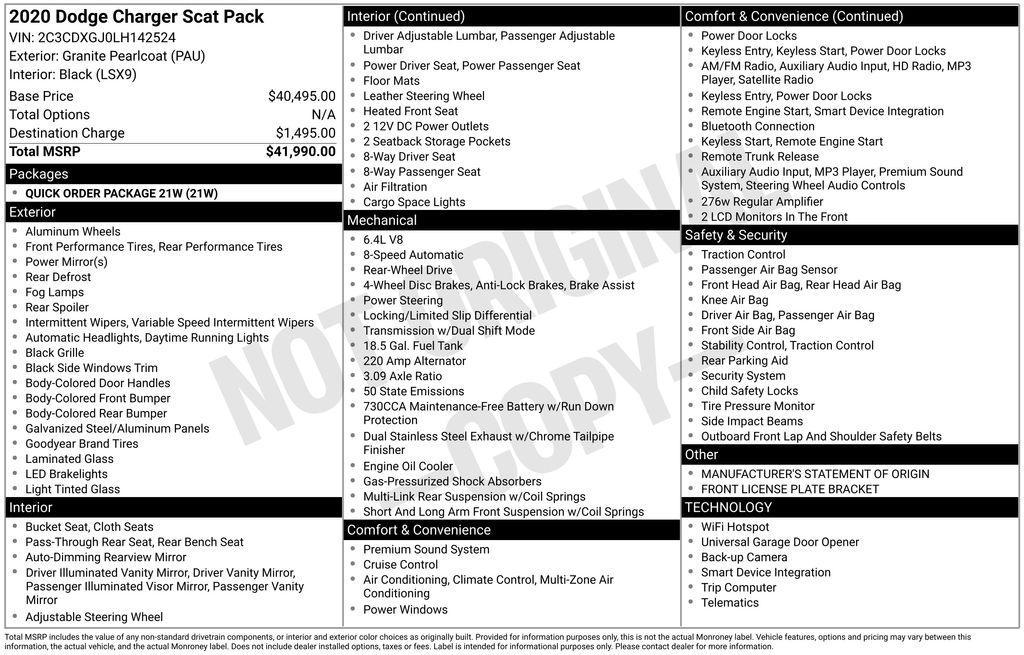 used 2020 Dodge Charger car, priced at $29,997