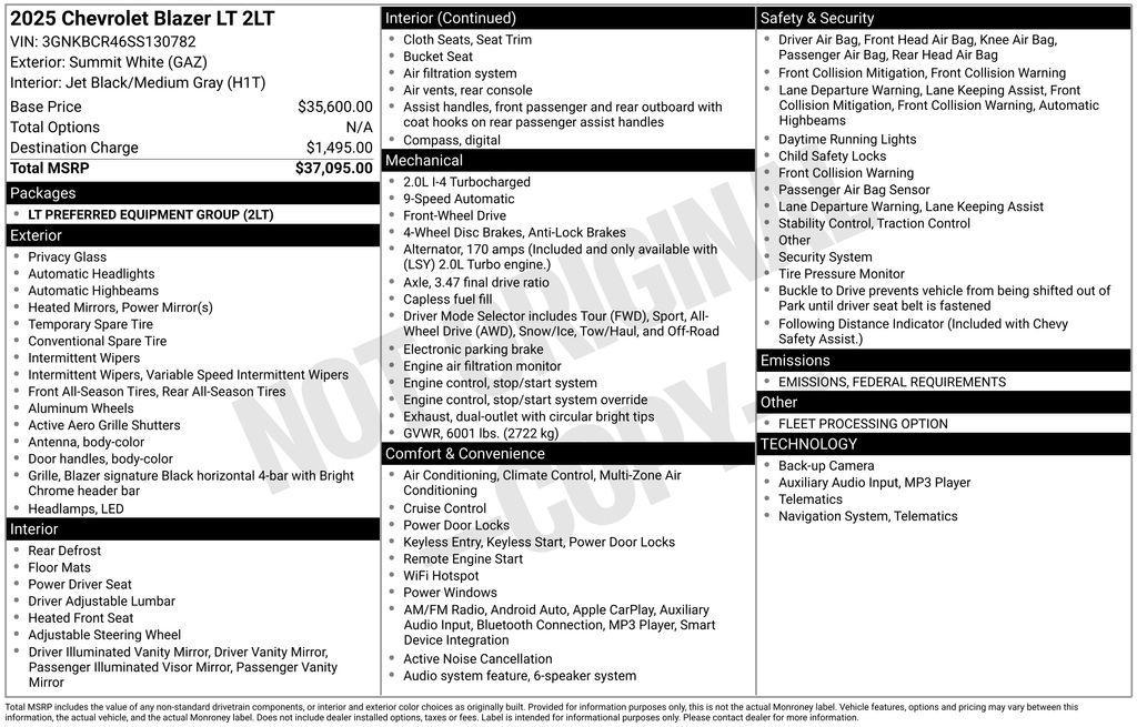 used 2025 Chevrolet Blazer car, priced at $25,887