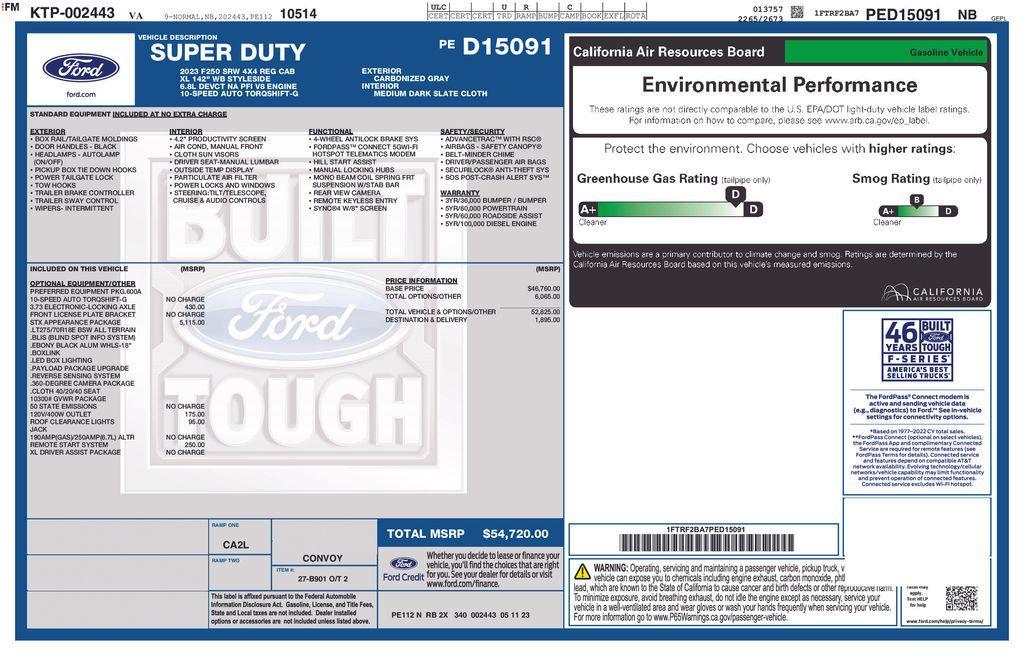used 2023 Ford F-250 car, priced at $45,538