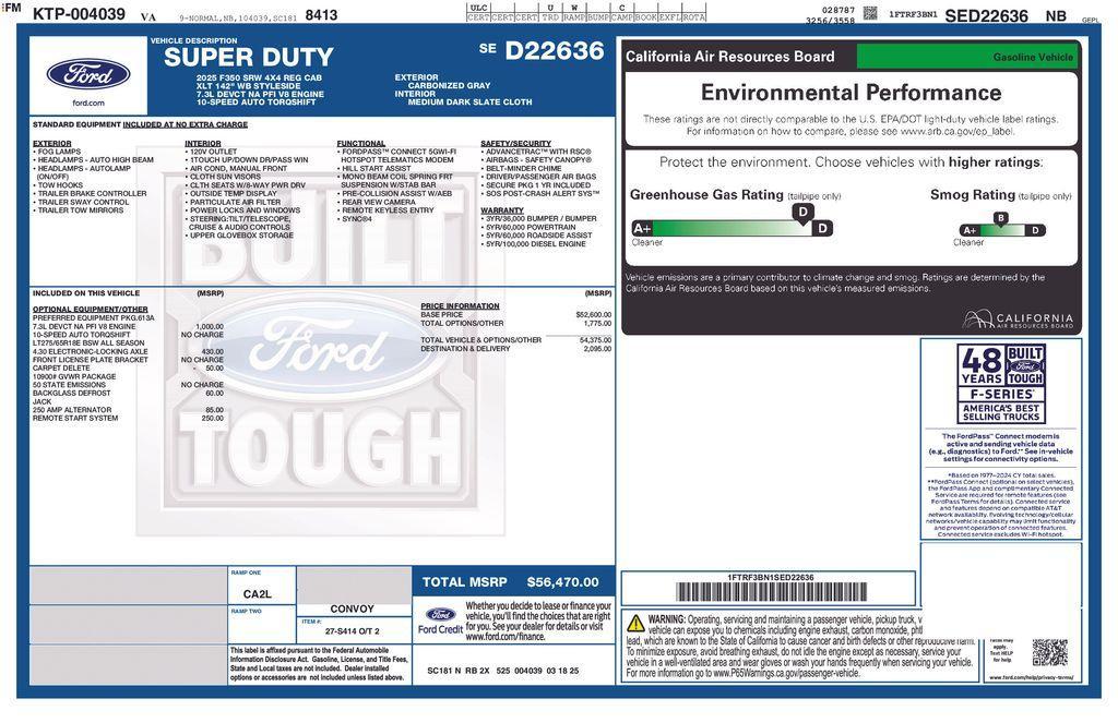 new 2025 Ford F-350 car, priced at $52,288