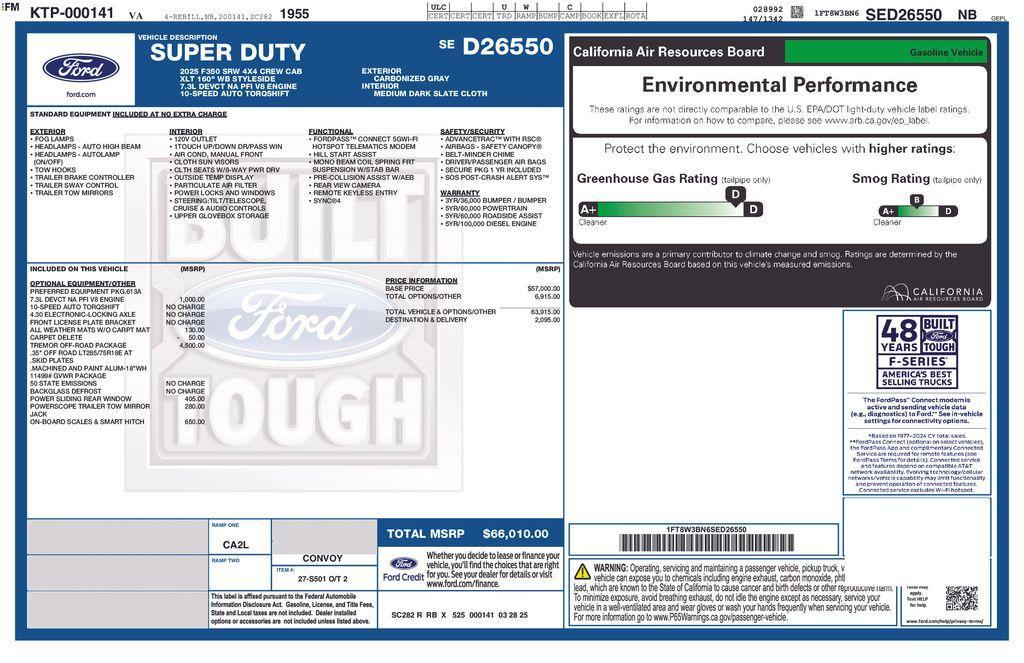 new 2025 Ford F-350 car, priced at $61,145