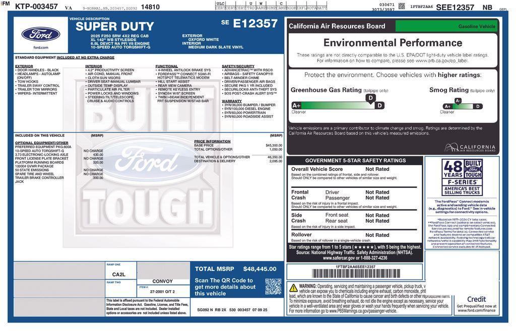 new 2025 Ford F-250 car, priced at $42,206