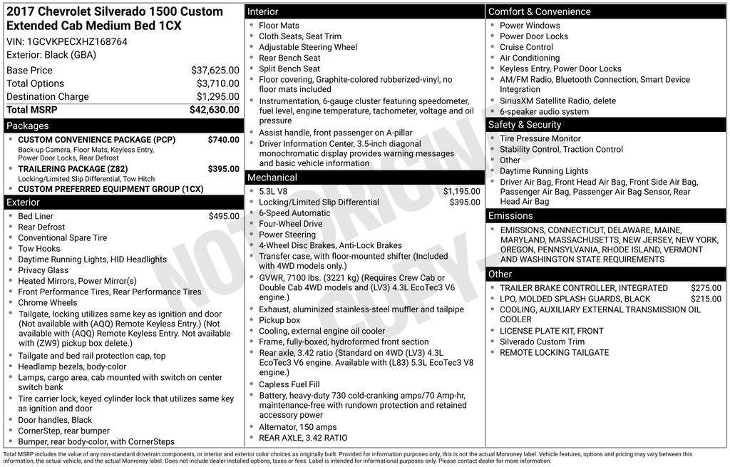 new 2017 Chevrolet Silverado 1500 car, priced at $12,207