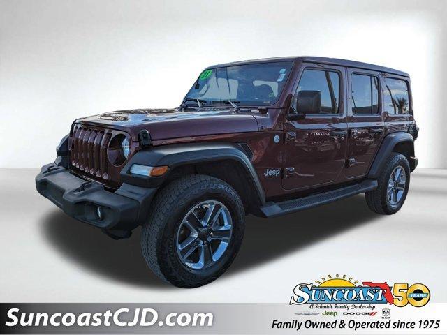 used 2021 Jeep Wrangler Unlimited car, priced at $31,968