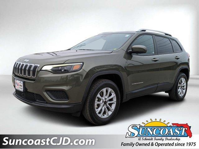 used 2021 Jeep Cherokee car, priced at $18,867