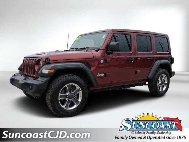 used 2021 Jeep Wrangler Unlimited car, priced at $36,768