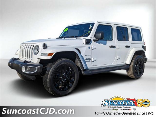 used 2021 Jeep Wrangler Unlimited 4xe car, priced at $33,220