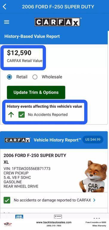 used 2006 Ford F-250 car, priced at $9,995