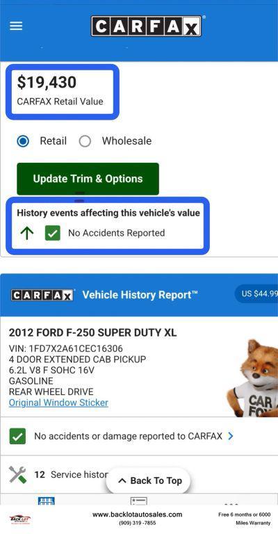 used 2012 Ford F-250 car, priced at $16,995