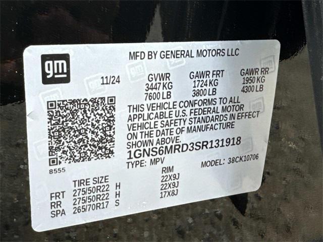 new 2025 Chevrolet Tahoe car