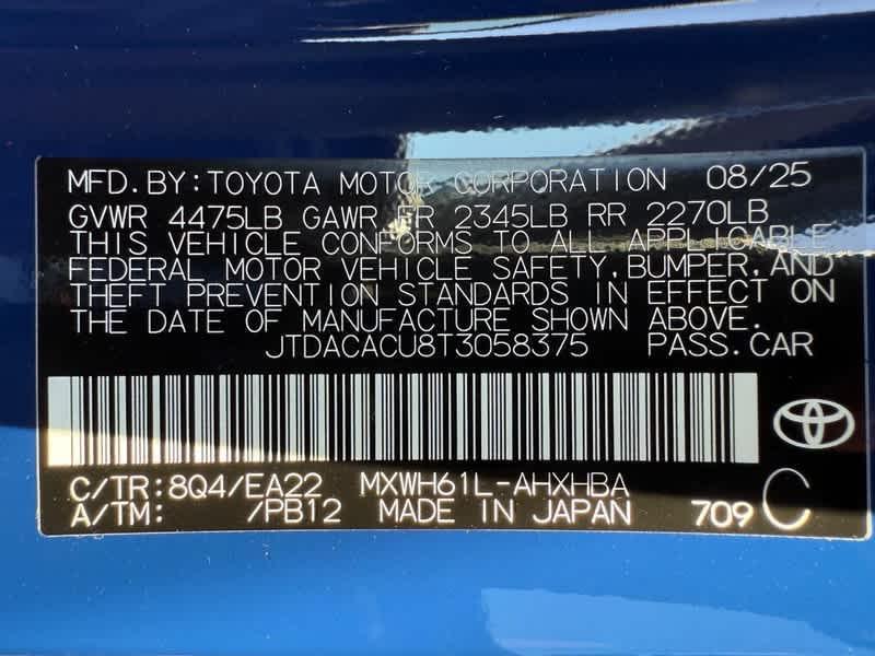 new 2026 Toyota Prius Plug-In Hybrid car, priced at $44,192