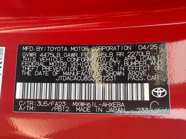 new 2025 Toyota Prius car, priced at $35,579