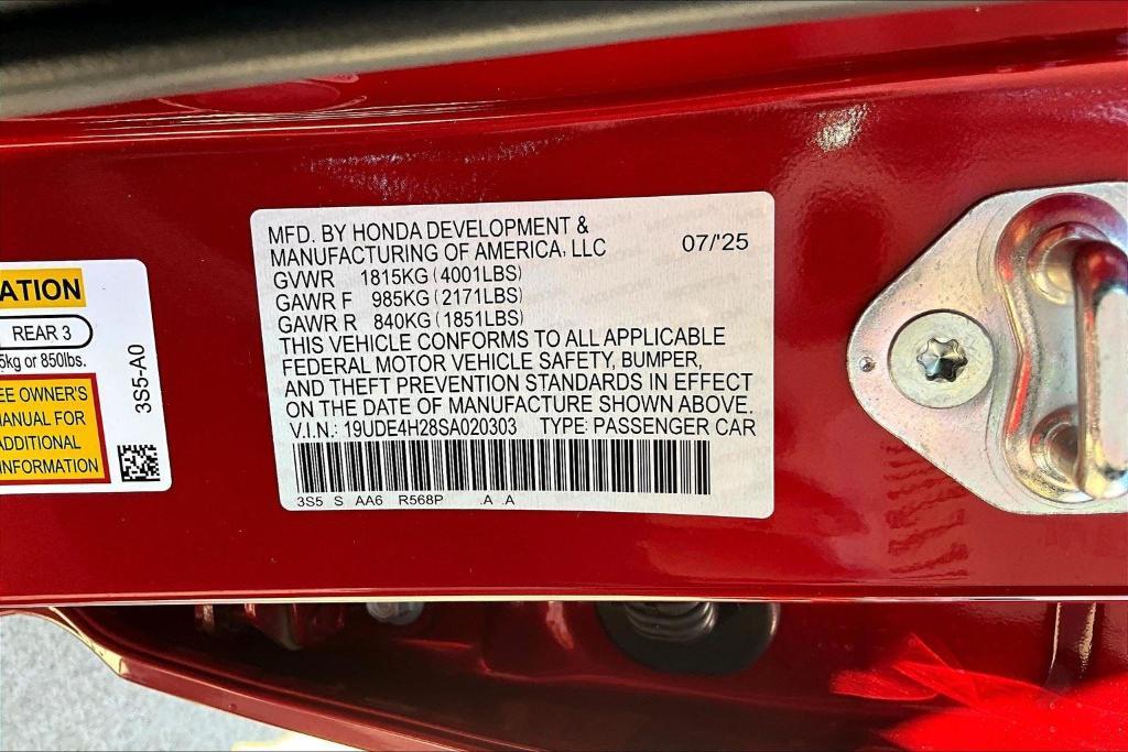 new 2025 Acura Integra car, priced at $34,795