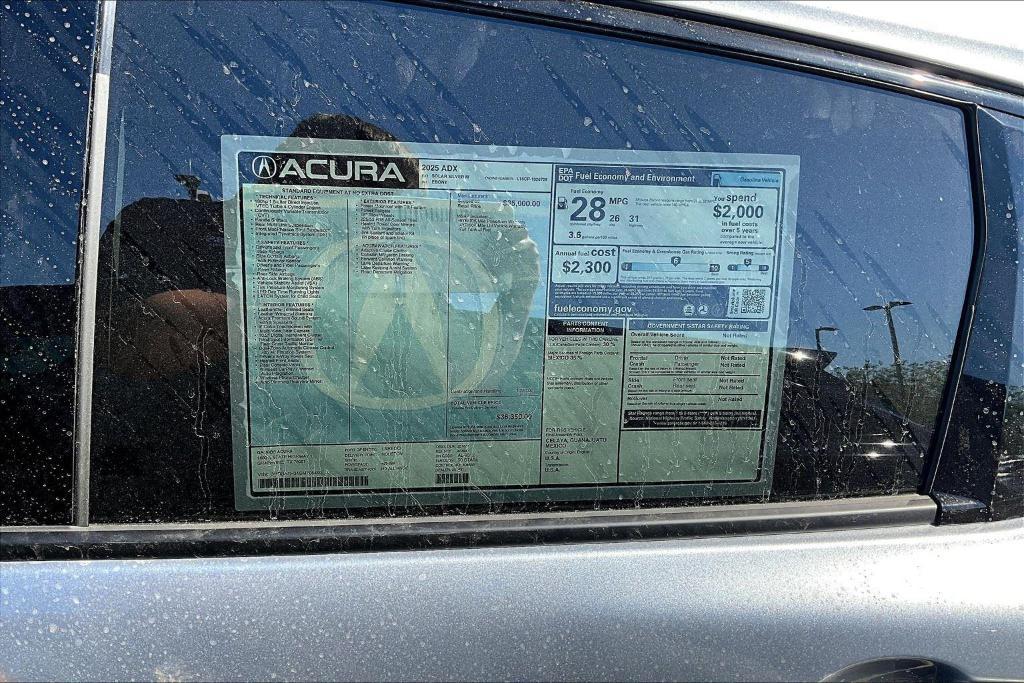 new 2025 Acura ADX car, priced at $36,350