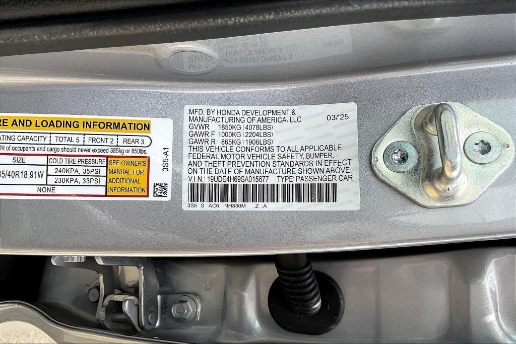 new 2025 Acura Integra car, priced at $39,195