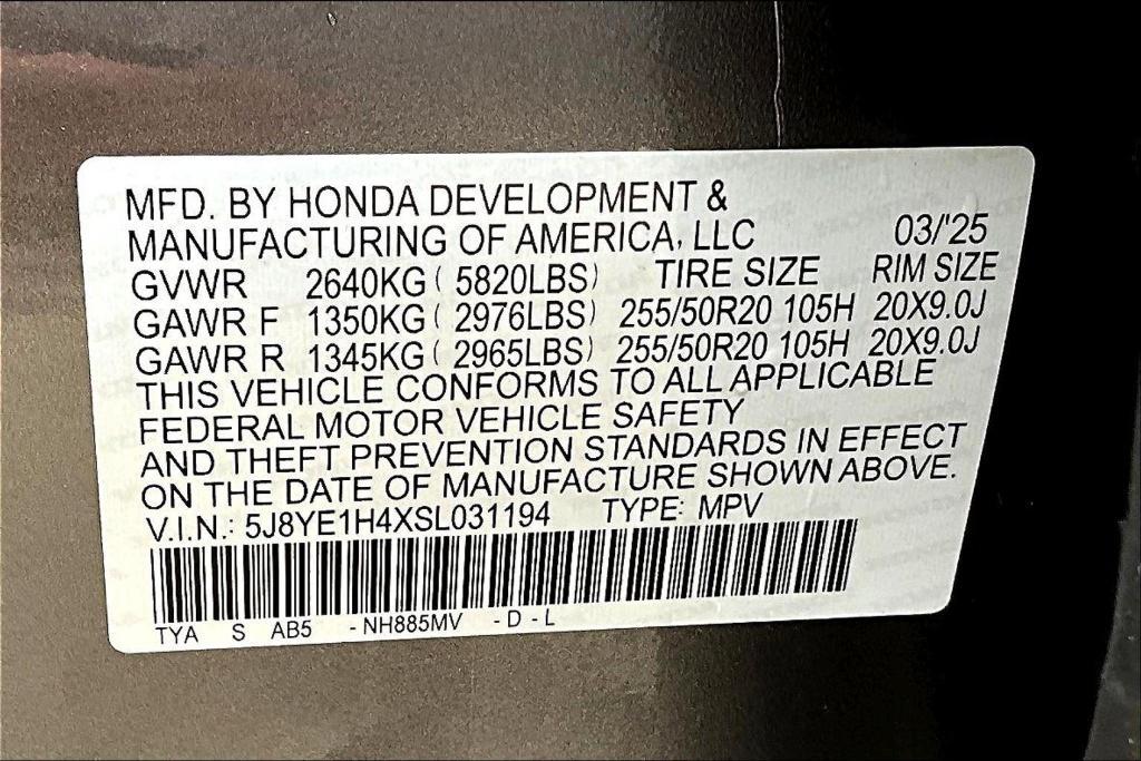 new 2025 Acura MDX car, priced at $60,750