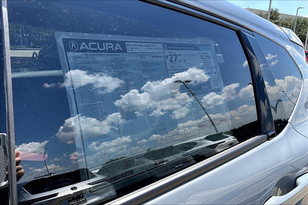new 2025 Acura ADX car, priced at $45,950