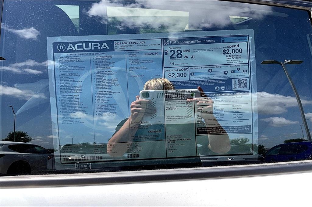new 2025 Acura ADX car, priced at $43,950