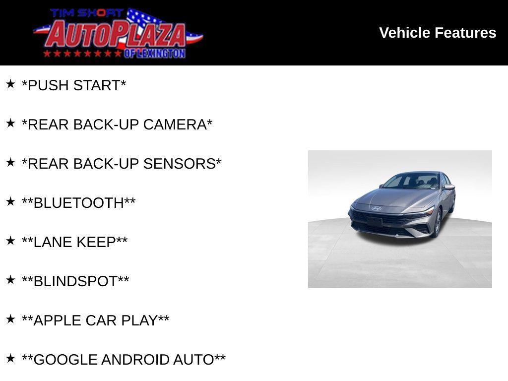 used 2024 Hyundai Elantra car, priced at $20,000