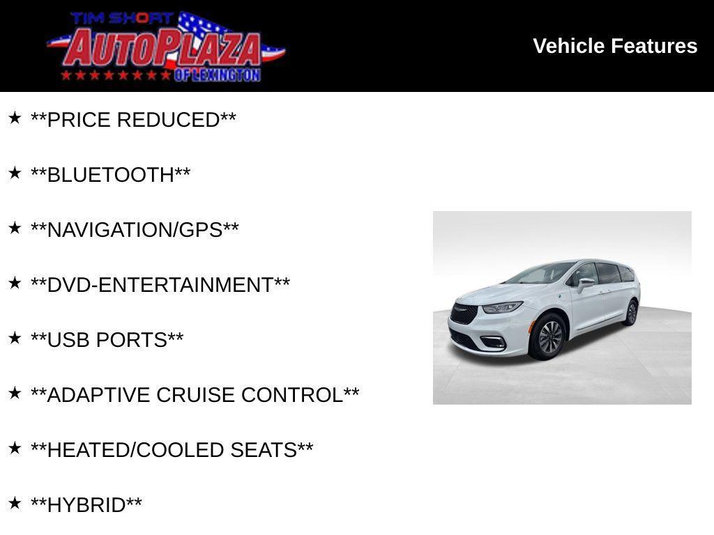 used 2022 Chrysler Pacifica Hybrid car, priced at $28,400