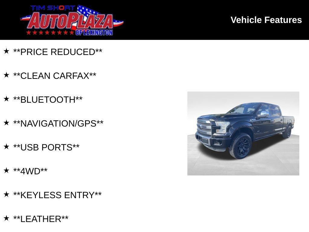 used 2016 Ford F-150 car, priced at $14,750