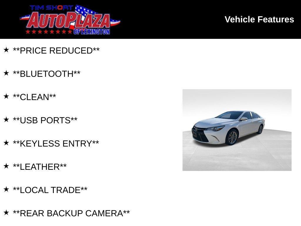 used 2016 Toyota Camry car, priced at $13,909