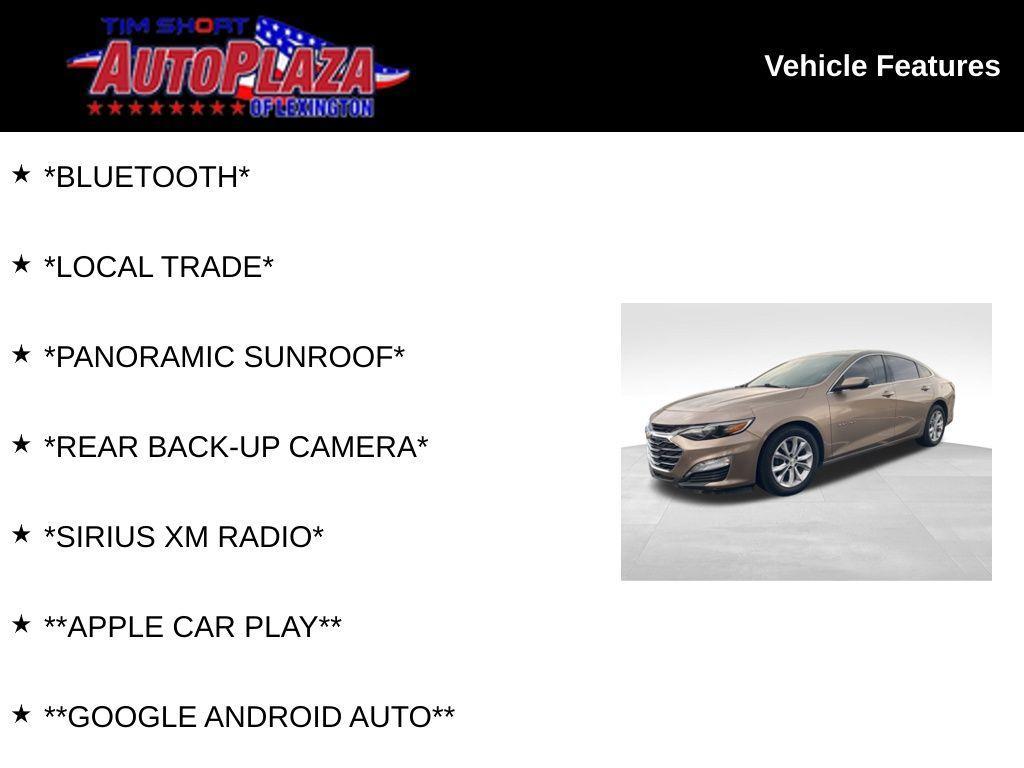 used 2019 Chevrolet Malibu car, priced at $12,500