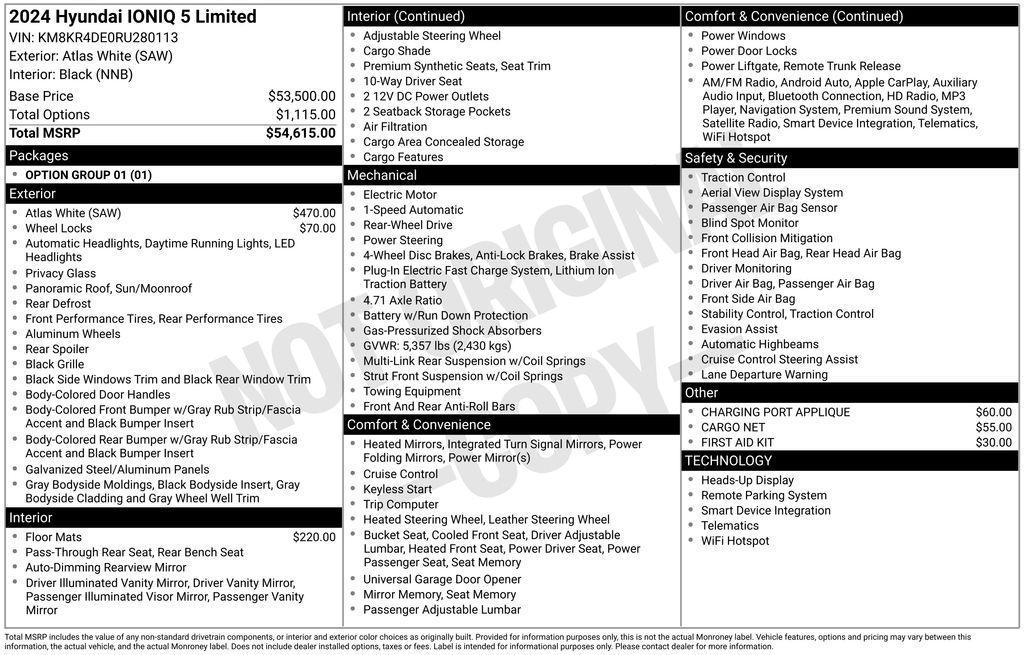 used 2024 Hyundai IONIQ 5 car, priced at $30,750