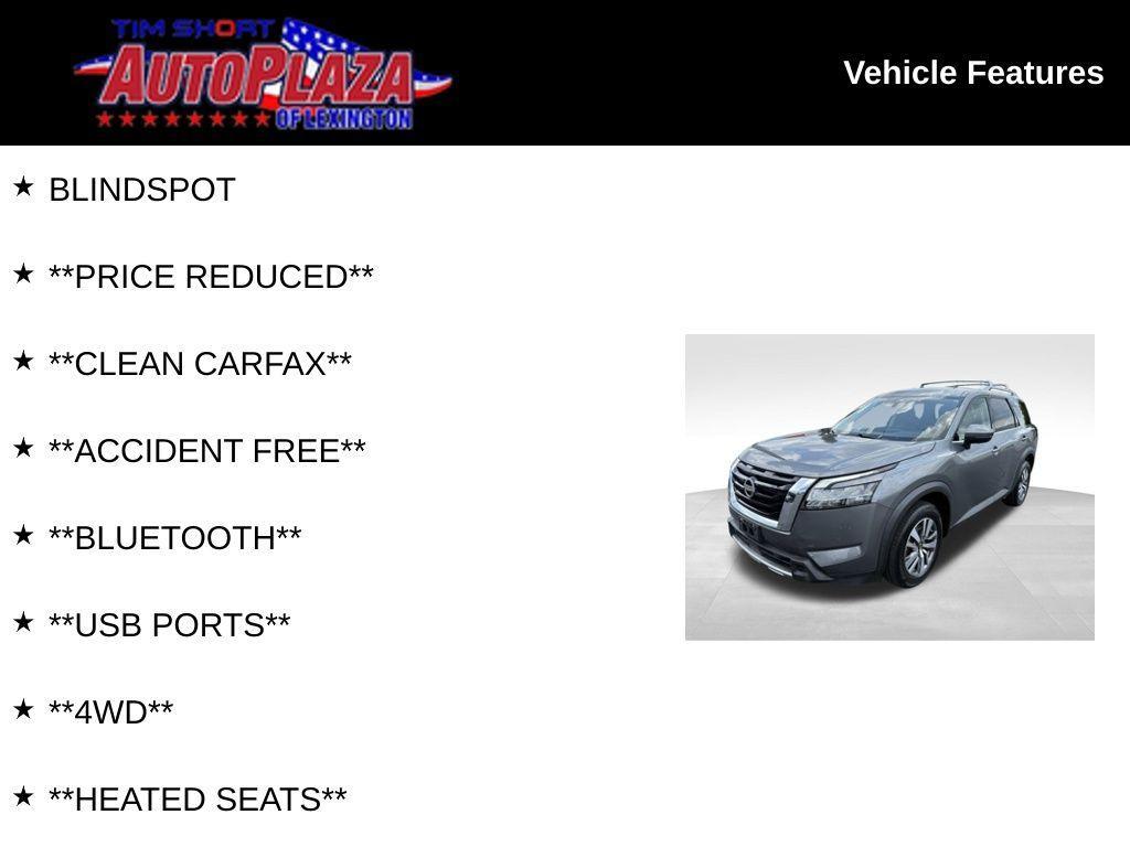 used 2023 Nissan Pathfinder car, priced at $23,400