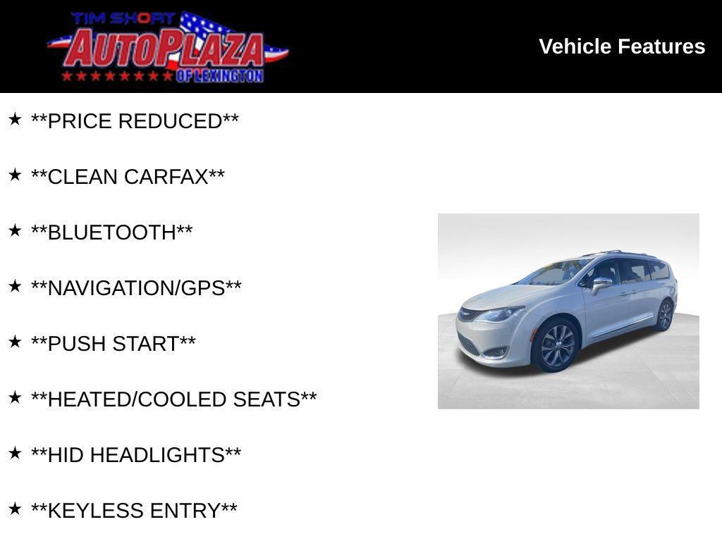 used 2019 Chrysler Pacifica car, priced at $17,000