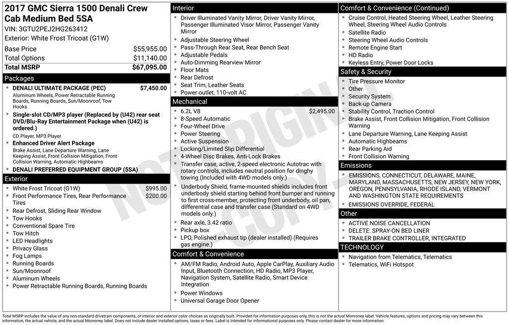 used 2017 GMC Sierra 1500 car, priced at $25,000