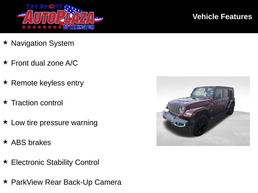used 2021 Jeep Wrangler Unlimited 4xe car, priced at $33,000