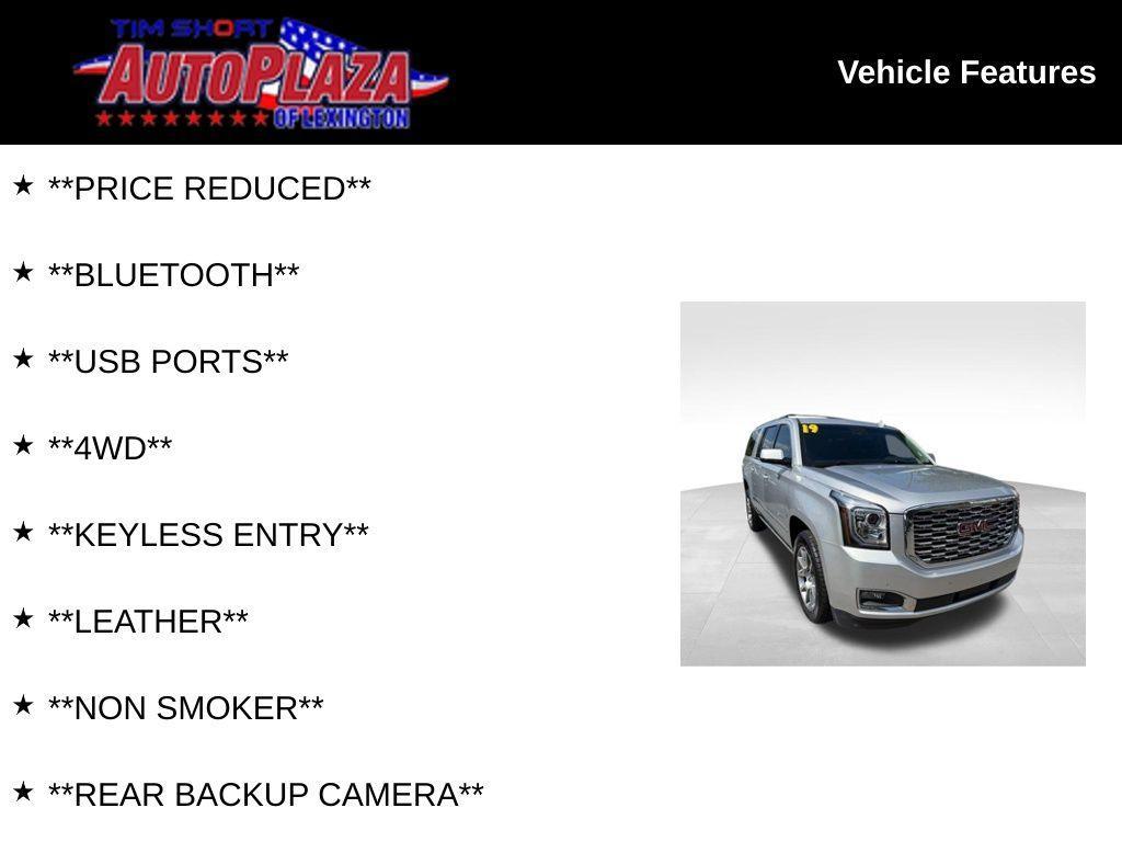 used 2019 GMC Yukon XL car, priced at $30,000