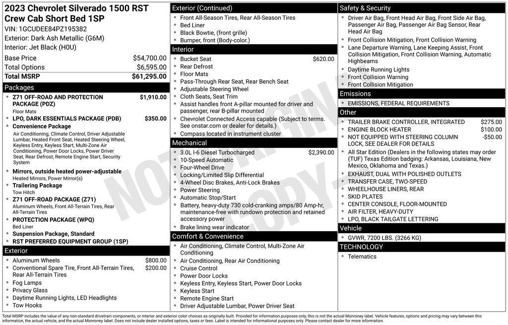 used 2023 Chevrolet Silverado 1500 car, priced at $41,400