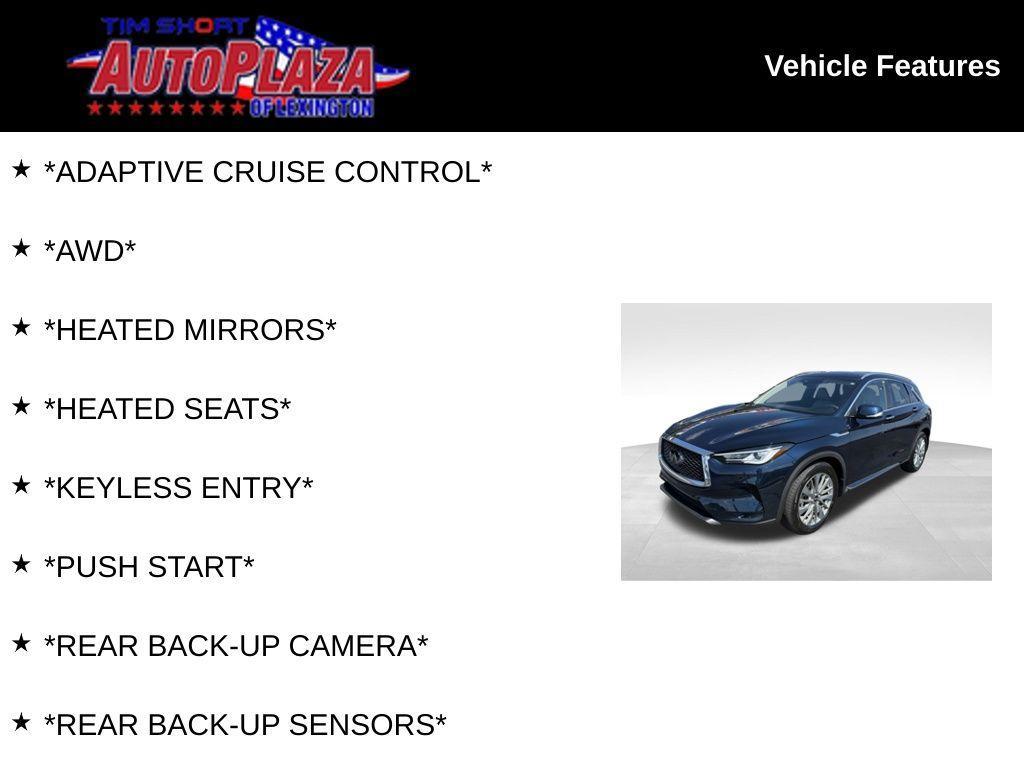 used 2024 INFINITI QX50 car, priced at $35,250