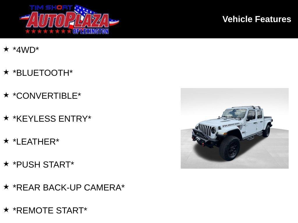 used 2020 Jeep Gladiator car, priced at $39,900