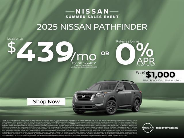new 2025 Nissan Pathfinder car, priced at $40,228