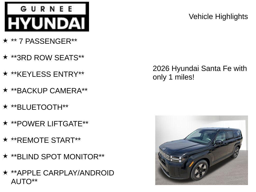 new 2026 Hyundai SANTA FE HEV car, priced at $33,839
